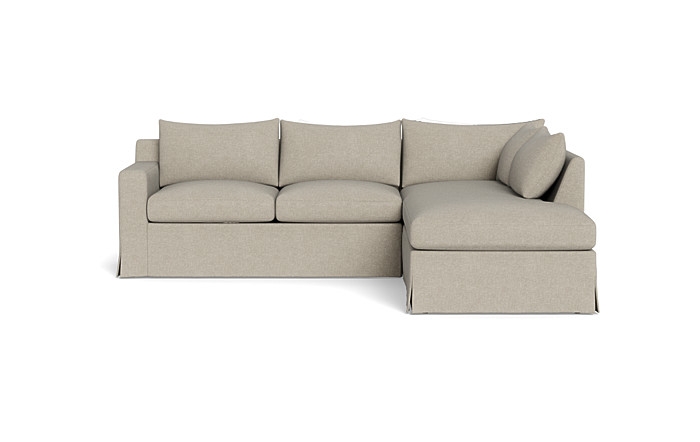 Sloan Slipcovered 3-Seat  Bumper Sectional - Image 0