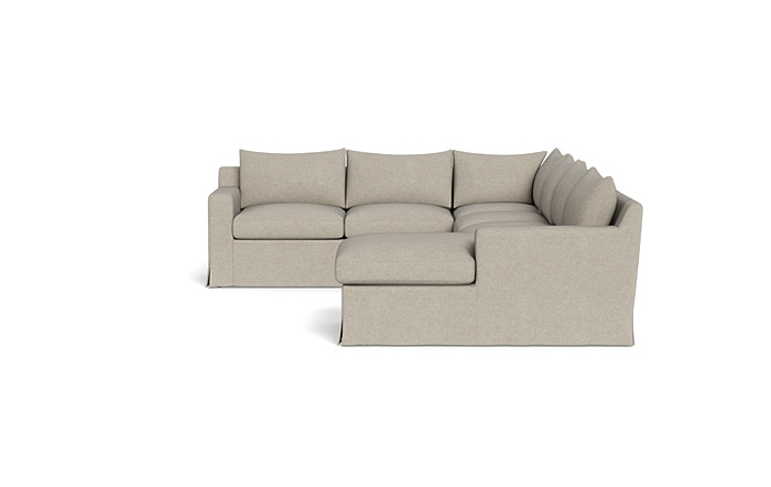 Sloan Slipcovered 4-Piece Corner Sectional Sofa with  Chaise - Image 1