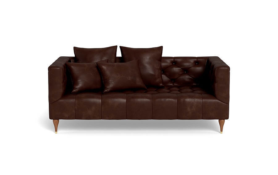 Ms. Chesterfield Leather Loveseat by Apartment Therapy - Image 0