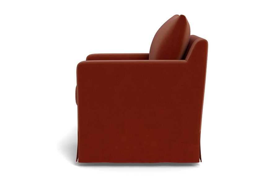 Sloan Slipcovered Swivel Chair - Image 1