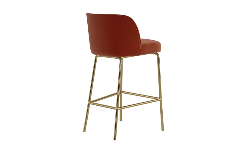 Graham Metal Framed Upholstered Bar Stool - Image 3