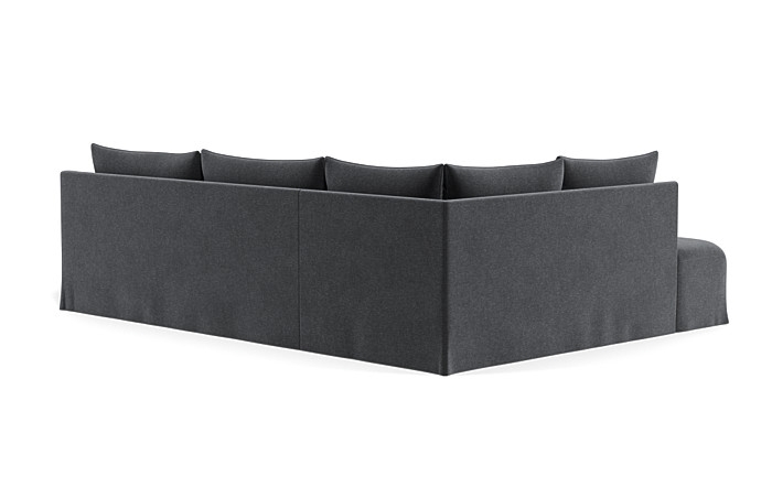 Dixon Slipcovered 3-Seat Left Bumper Sectional - Image 1