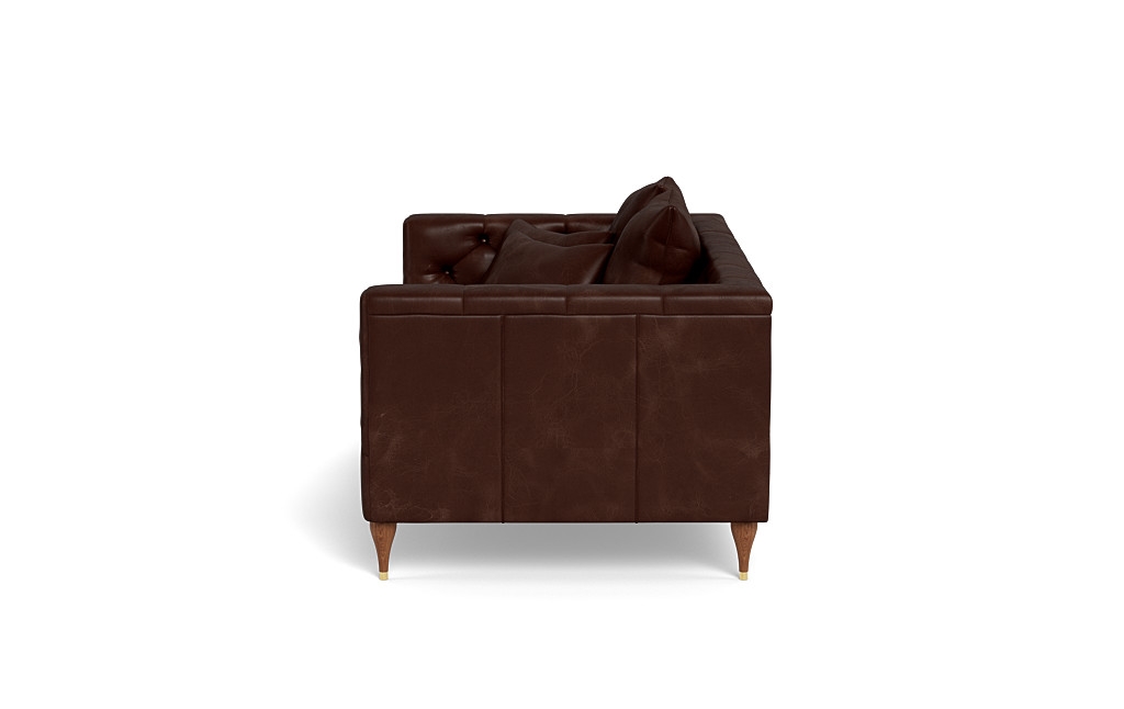 Ms. Chesterfield Leather Loveseat by Apartment Therapy - Image 4