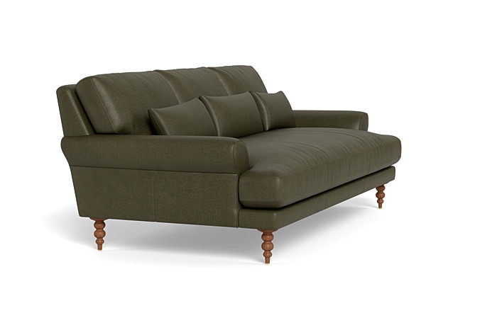 Maxwell Leather Loveseat by Apartment Therapy - Image 4