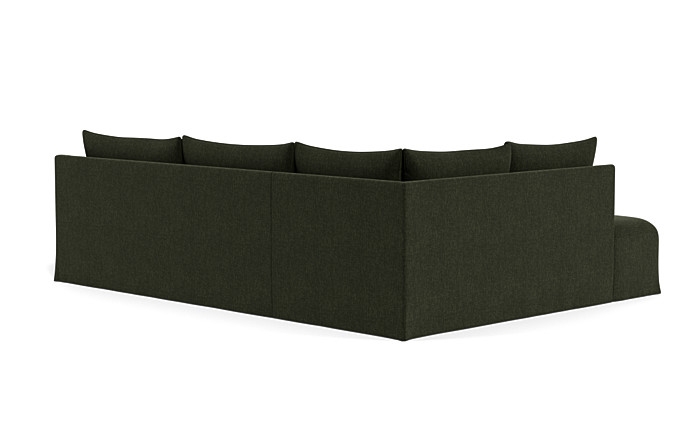 Dixon Slipcovered 3-Seat Left Bumper Sectional - Image 1