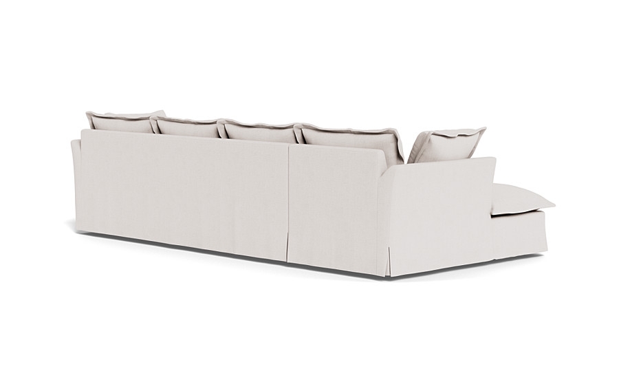 Skylar Slipcovered 4-Seat  Chaise Sectional - Image 1