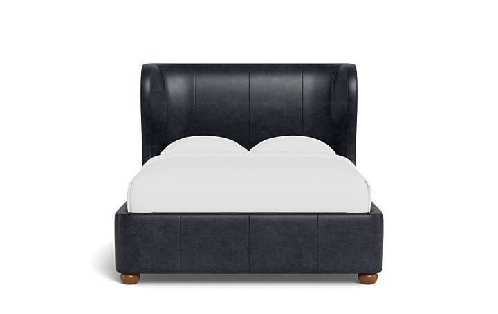 Maxwell Leather Bed with Storage Option - Image 0