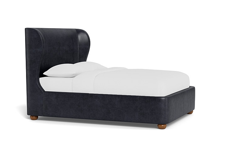 Maxwell Leather Bed with Storage Option - Image 2