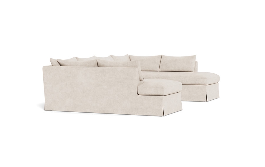Sloan Slipcovered 3-Piece U-Bumper Sectional - Image 3
