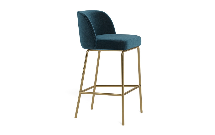 Graham Metal Framed Upholstered Bar Stool - Image 4