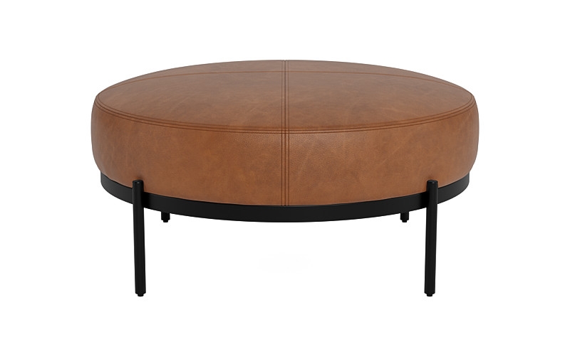 Kyle Round Coffee Table Ottoman - Image 0