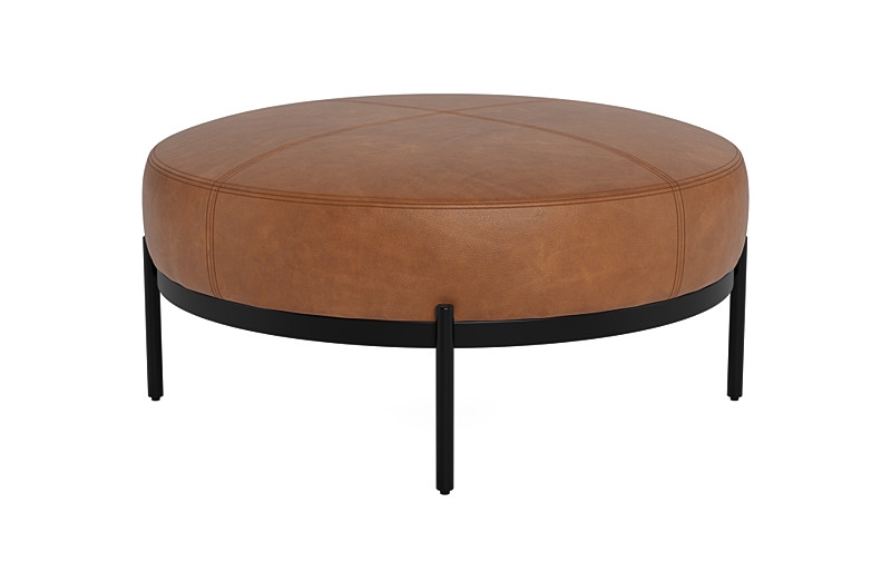 Kyle Round Coffee Table Ottoman - Image 3