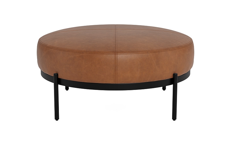 Kyle Round Coffee Table Ottoman - Image 4