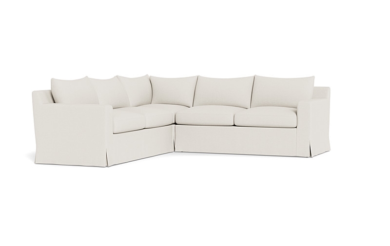 Sloan Slipcovered Corner 4-Seat Sectional Sofa - Image 1