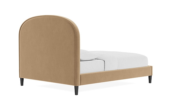 Anson Upholstered Bed, Queen, Natural Oak Tapered Square Leg, 55" High Headboard Height - Image 4