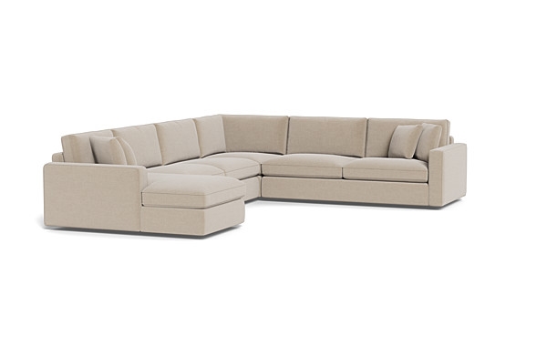 James 4-Piece 5-Seat Corner Chaise Sectional Left - Image 3