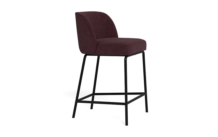 Graham Metal Framed Upholstered Counter Stool - Image 1