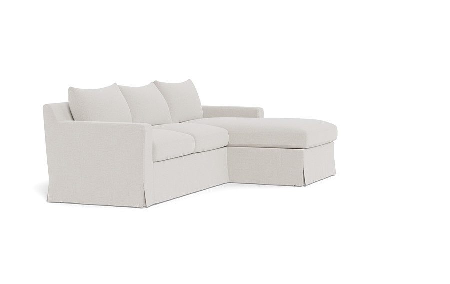 Sloan Slipcovered  Chaise Sectional - Image 2
