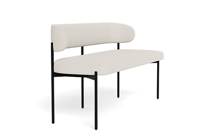 Hollis Upholstered Metal Framed Bench - Image 1