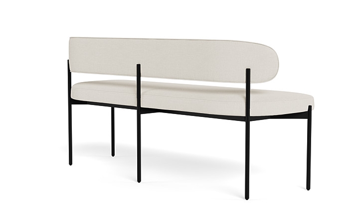 Hollis Upholstered Metal Framed Bench - Image 3