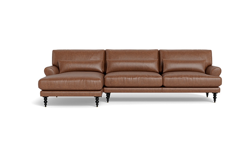 Maxwell Leather Sectional Sofa with  Chaise by Apartment Therapy - Image 0
