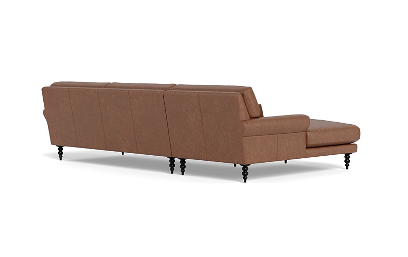 Maxwell Leather Sectional Sofa with  Chaise by Apartment Therapy - Image 2