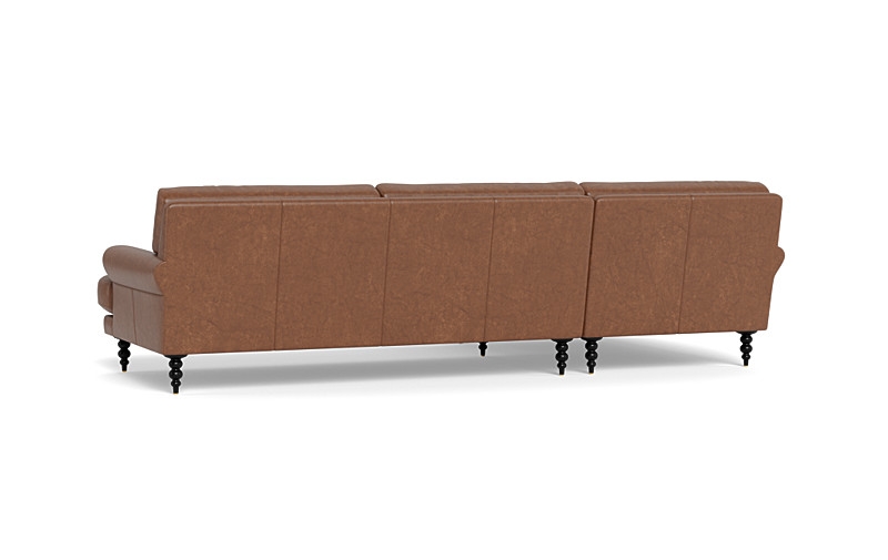 Maxwell Leather Sectional Sofa with  Chaise by Apartment Therapy - Image 1