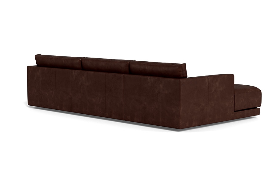 Lukas Leather 3-Seat Left Chaise Sectional - Image 1