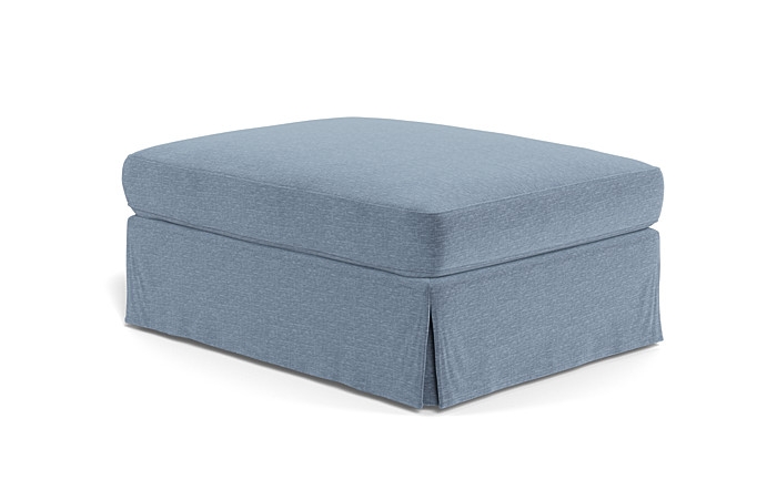 Caitlin Slipcovered Ottoman by The Everygirl® - Image 4