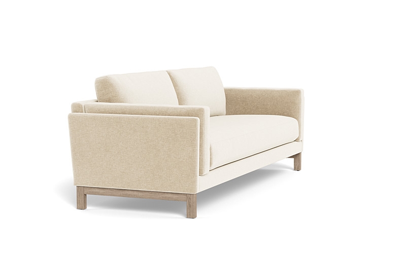 Gaby 2-Seat Sofa, 96"W x 36"D x 33"H, Standard Depth, Bench Cushion, White Wash Oak Leg, Down Alternative Fill - Image 2