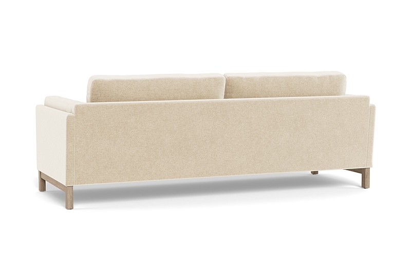 Gaby 2-Seat Sofa, 96"W x 36"D x 33"H, Standard Depth, Bench Cushion, White Wash Oak Leg, Down Alternative Fill - Image 1
