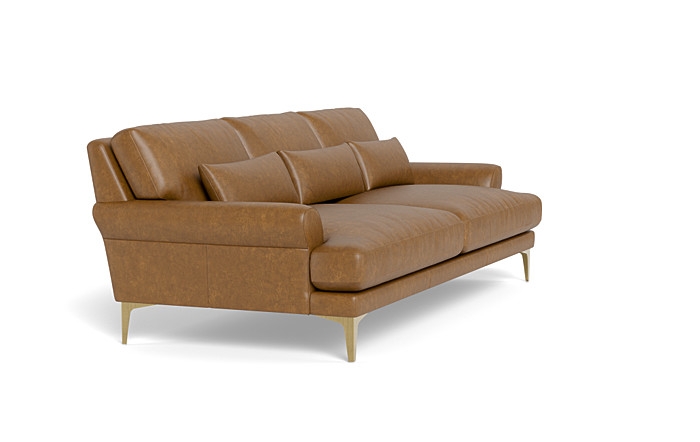 Maxwell Leather Sofa by Apartment Therapy - Image 2