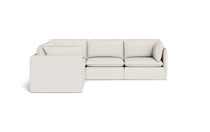 Josie Slipcovered Modular 5-Piece 4-Seat Corner Sectional - Image 0