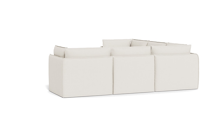 Josie Slipcovered Modular 5-Piece 4-Seat Corner Sectional - Image 1