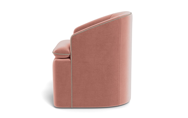 Daphne Upholstered Chair with Contrast Piping - Image 1