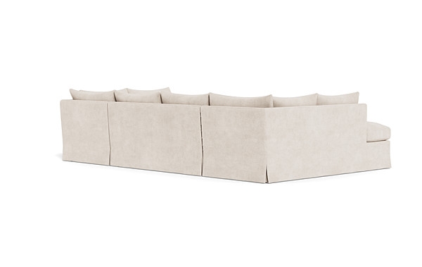 Sloan Slipcovered 3-Piece U-Bumper Sectional - Image 4