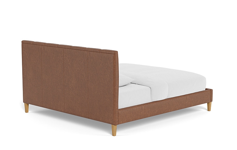 Lowen Leather Upholstered Bed with Tufting Option - Image 4