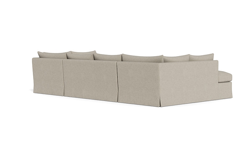 Sloan Slipcovered 3-Piece U-Bumper Sectional - Image 1