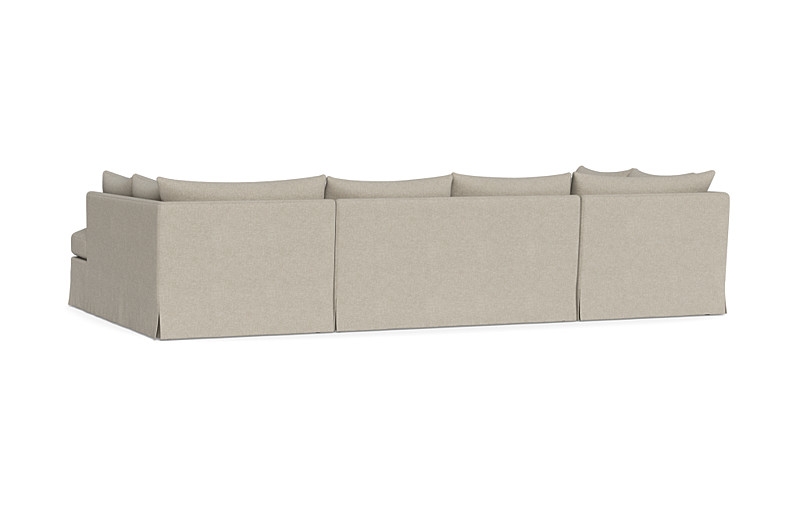 Sloan Slipcovered 3-Piece U-Bumper Sectional - Image 3