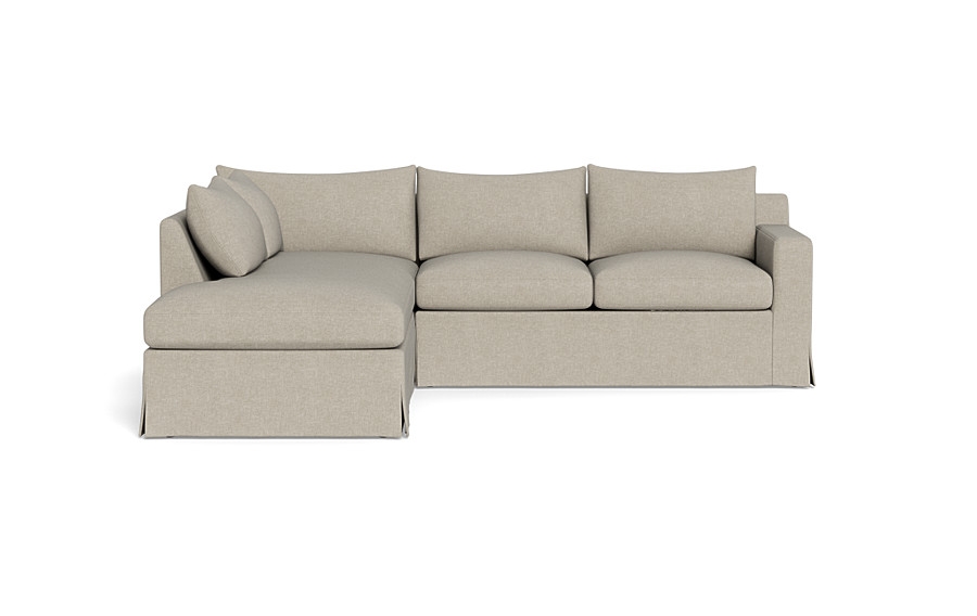 Sloan Slipcovered 3-Seat  Bumper Sectional - Image 0