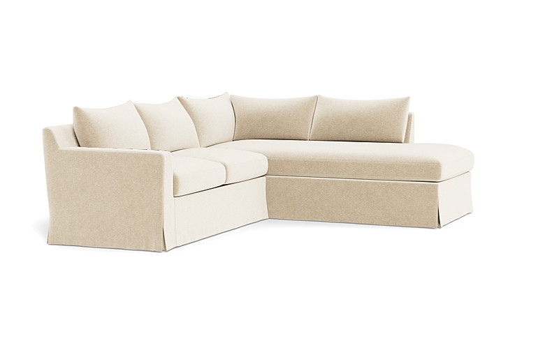 Sloan Slipcovered 3-Seat Right Bumper Sectional - Image 4
