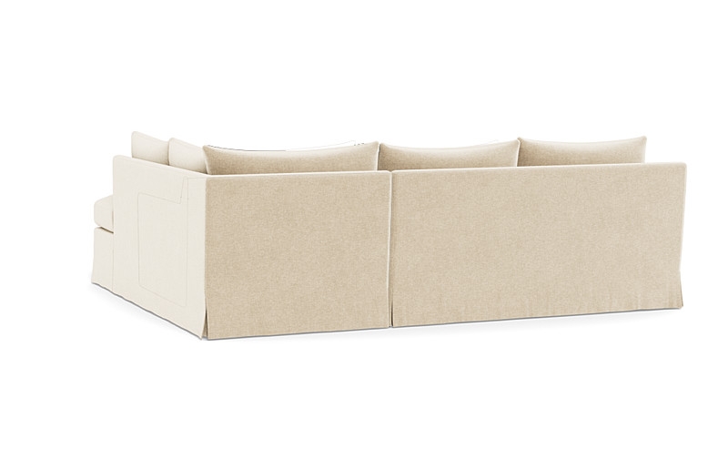 Sloan Slipcovered 3-Seat Right Bumper Sectional - Image 1