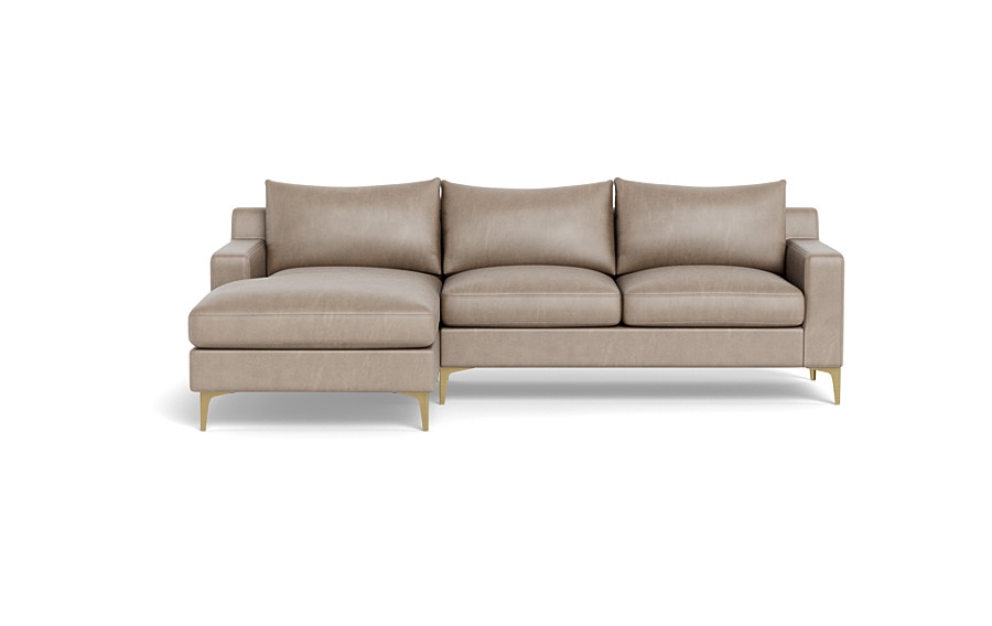 Sloan Leather  Chaise Sectional - Image 0