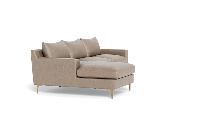 Sloan Leather  Chaise Sectional - Image 3
