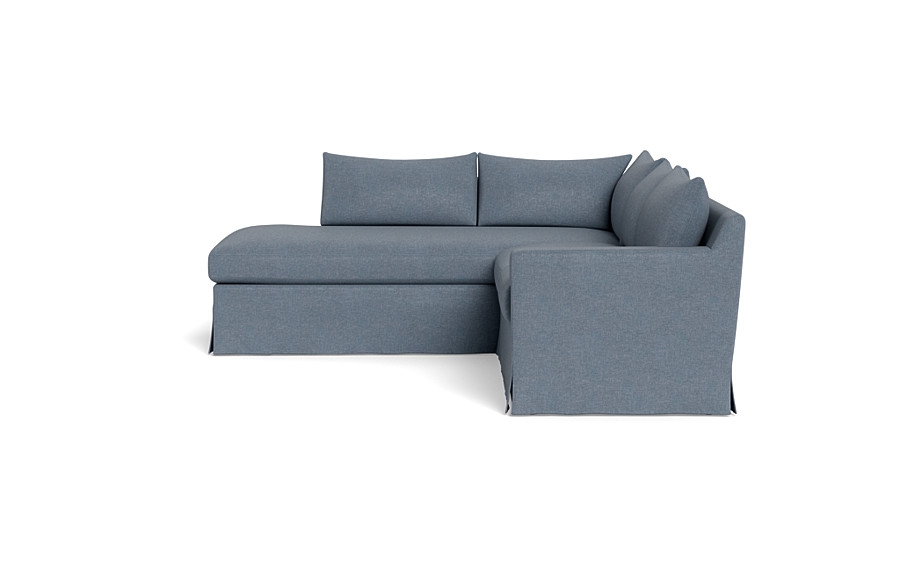 Sloan Slipcovered 3-Seat  Bumper Sectional - Image 1