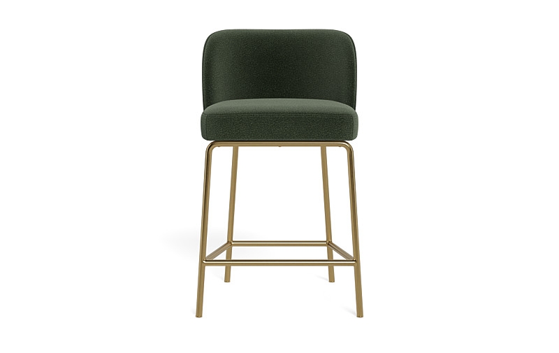 Graham Metal Framed Upholstered Counter Stool - Image 0