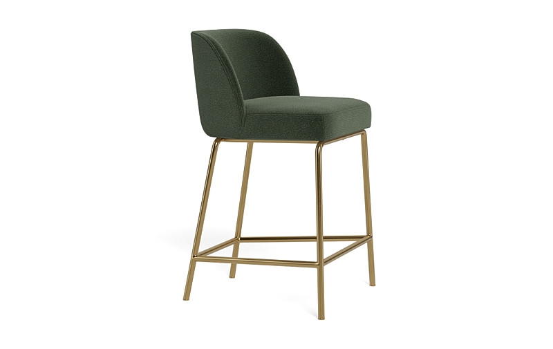 Graham Metal Framed Upholstered Counter Stool - Image 1