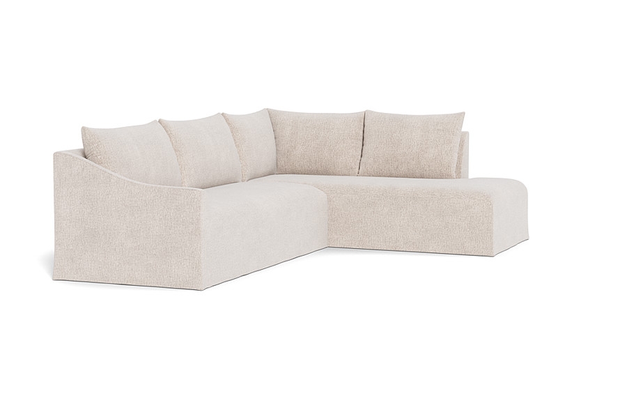 Dixon Slipcovered 3-Seat Right Bumper Sectional - Image 4