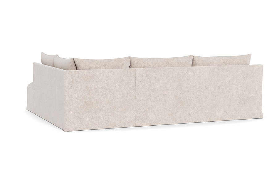 Dixon Slipcovered 3-Seat Right Bumper Sectional - Image 1