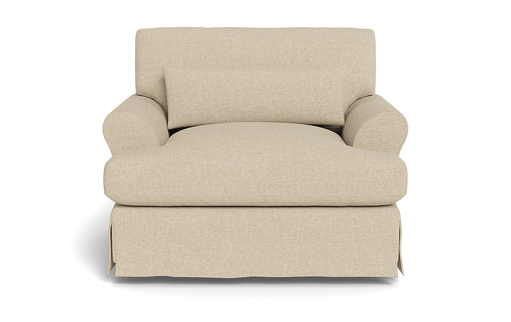 Maxwell Slipcovered Swivel Chair by Apartment Therapy - Image 0